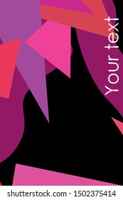 Geometric abstract polygonal background. The pattern in the style of origami, which consists of triangles.