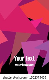 Geometric abstract polygonal background. The pattern in the style of origami, which consists of triangles.