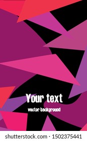 Geometric abstract polygonal background. The pattern in the style of origami, which consists of triangles.