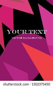 Geometric abstract polygonal background. The pattern in the style of origami, which consists of triangles.