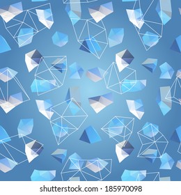 geometric abstract polygonal background. Winter backgroung. Use as pattern fill