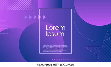 Geometric Abstract Purple Violet Shapes Gradient Vector Background