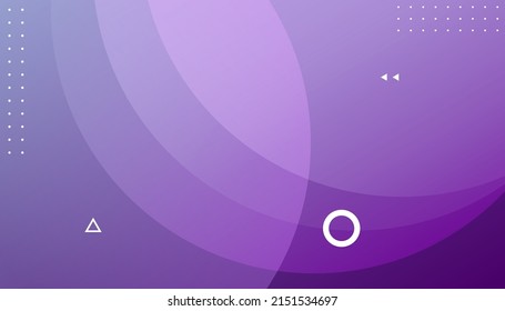 Geometric abstract purple violet shapes gradient. Minimal geometric vector background. Gradient posters for use as a placards, brochures, banners, web pages, headers, covers, and other. Eps10 vector 
