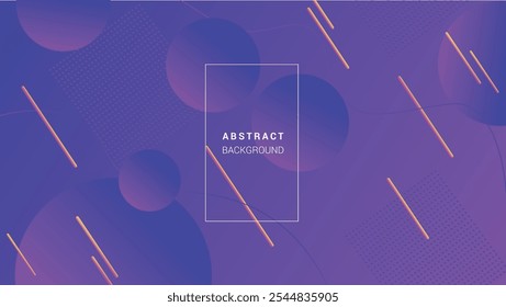 Geometrische abstrakte violette Formen Farbverlauf Vektor Hintergrund. Futuristisches Banner-Design, lebendige Farbe, Technologiekonzept. EPS 10.