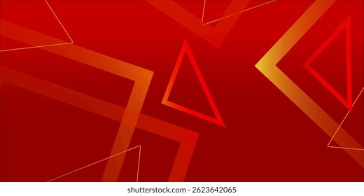 Geometric abstract red background. Vector illustration
