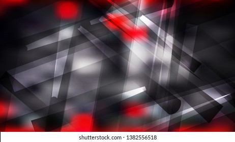 Geometric Abstract Red Black and White Background Vector