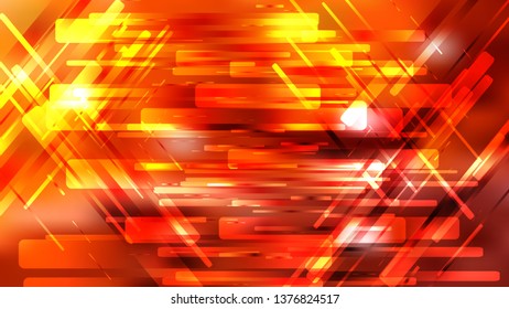 Geometric Abstract Red and Yellow Background
