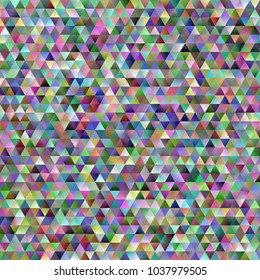 Geometric abstract regular triangle mosaic background - gradient polygon vector graphic design from colorful triangles