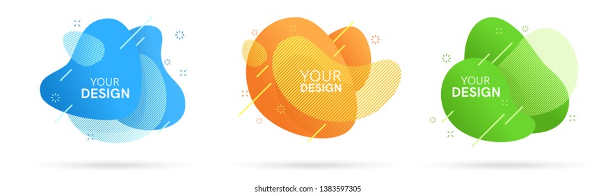Geometric abstract sale banner isolated. Bright spring summer colors and gradients. Retail, sale promotion marketing bubble template. Simple modern design. Flat style vector illustration.