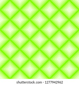 Geometric abstract seamless background with diamond shapes as mosaic pattern in trendy 2019 сolor UFO green. Perfect for wrapping paper or fabric.