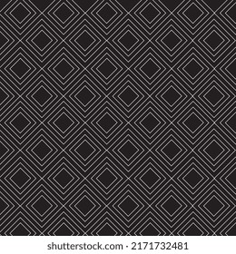 Geometric abstract Seamless modern pattern. Black and white diamond shape pattern illustration vector background. 