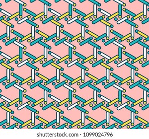 Geometric abstract seamless pattern