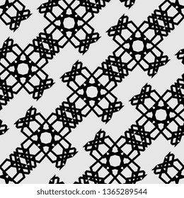 Geometric abstract seamless pattern background trendy design ornament vintage elegant style vector illustration ready for print.