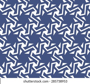 Geometric abstract seamless pattern background. Oriental, Asian, Arabic motifs. Stars, hexagonal shapes