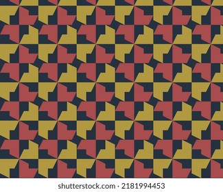 Geometrisches abstraktes, nahtloses Muster mit schöner Farbkombination. Hintergrund