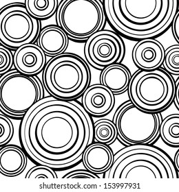 Seamless Pattern Overlapping Circles Vector Stock Vector (Royalty Free ...