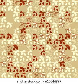 Geometric abstract seamless pattern of colored shapes