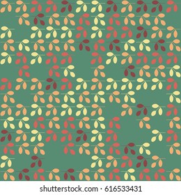 Geometric abstract seamless pattern of colored shapes