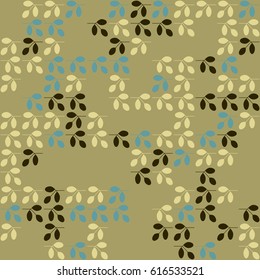 Geometric abstract seamless pattern of colored shapes