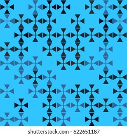 Geometric abstract seamless pattern of colored shapes