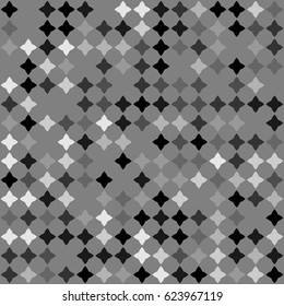 Geometric abstract seamless pattern of colored shapes