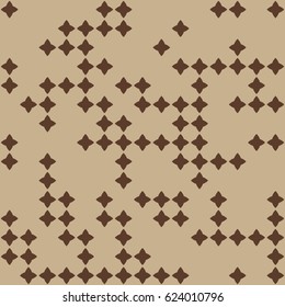 Geometric abstract seamless pattern of colored shapes