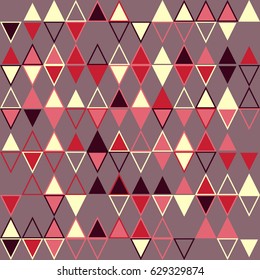 Geometric abstract seamless pattern of colored shapes