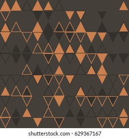 Geometric abstract seamless pattern of colored shapes