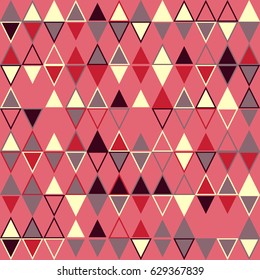 Geometric abstract seamless pattern of colored shapes