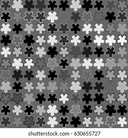 Geometric abstract seamless pattern of colored shapes