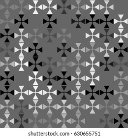 Geometric abstract seamless pattern of colored shapes