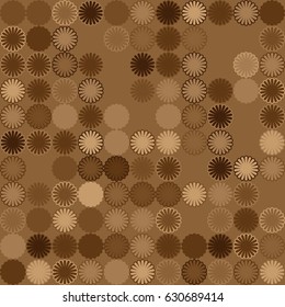 Geometric abstract seamless pattern of colored shapes