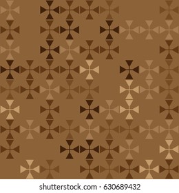 Geometric abstract seamless pattern of colored shapes
