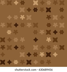 Geometric abstract seamless pattern of colored shapes