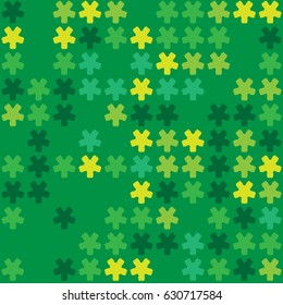 Geometric abstract seamless pattern of colored shapes