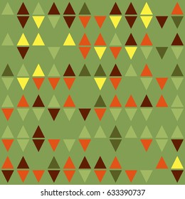 Geometric abstract seamless pattern of colored shapes