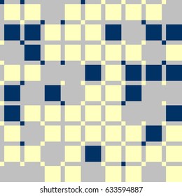 Geometric abstract seamless pattern of colored shapes