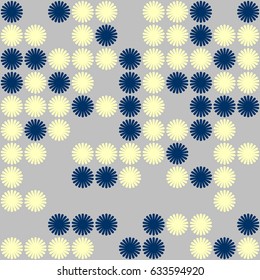 Geometric abstract seamless pattern of colored shapes