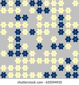 Geometric abstract seamless pattern of colored shapes