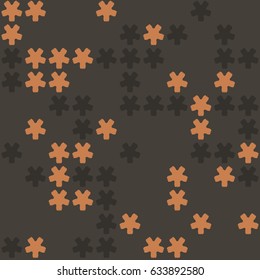 Geometric abstract seamless pattern of colored shapes