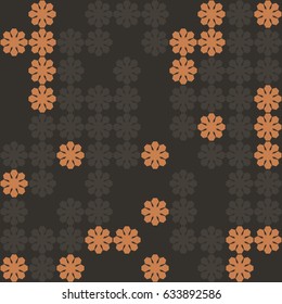 Geometric abstract seamless pattern of colored shapes
