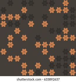 Geometric abstract seamless pattern of colored shapes