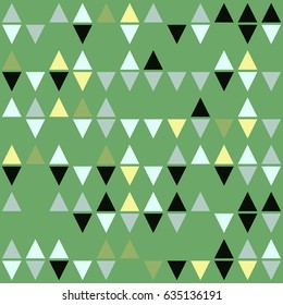 Geometric abstract seamless pattern of colored shapes