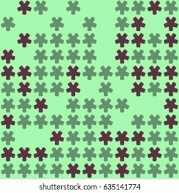 Geometric abstract seamless pattern of colored shapes