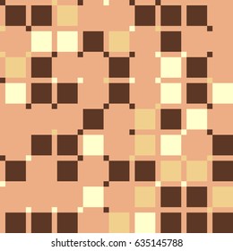 Geometric abstract seamless pattern of colored shapes