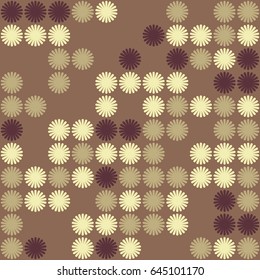 Geometric abstract seamless pattern of colored shapes