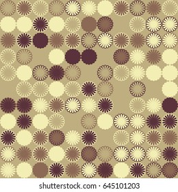 Geometric abstract seamless pattern of colored shapes