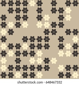 Geometric abstract seamless pattern of colored shapes