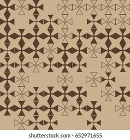 Geometric abstract seamless pattern of colored shapes