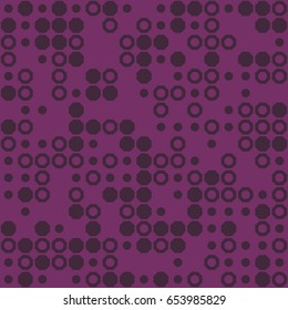 Geometric abstract seamless pattern of colored shapes